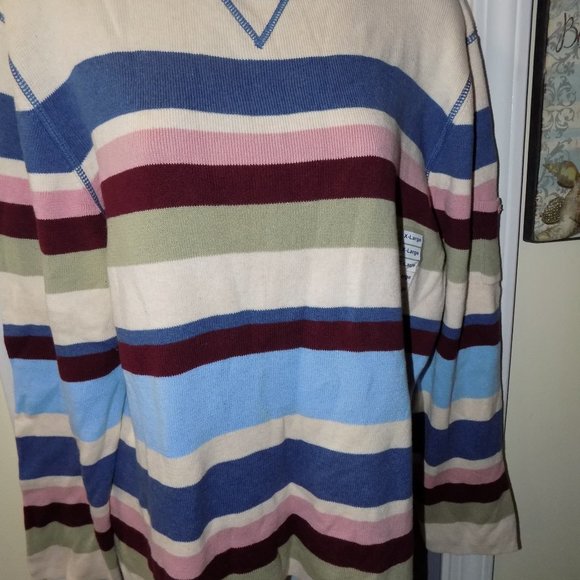 Susquehanna Trail Outfitters Striped Sweater Size XL Women's NEW - Picture 2 of 3